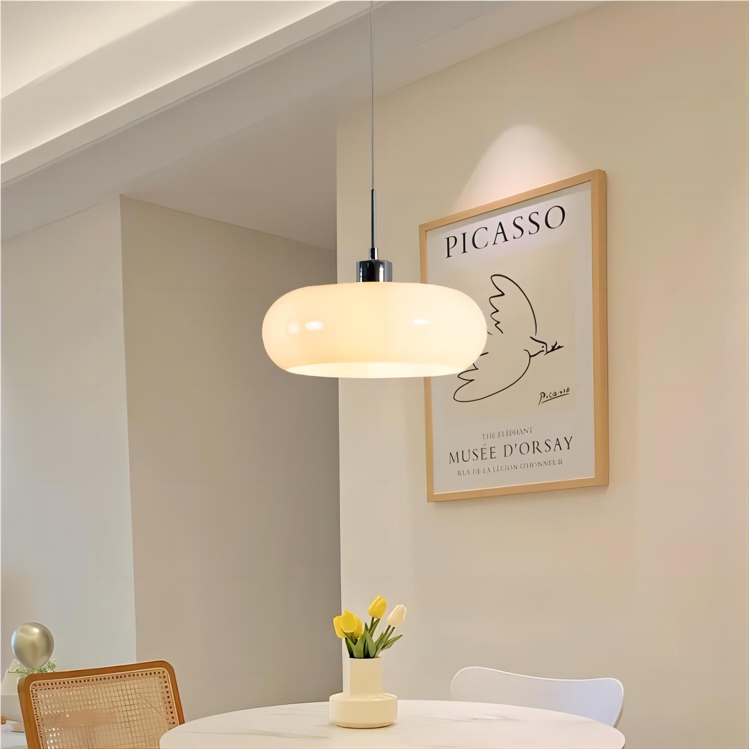 Nordic Retro Bauhaus Glazen Pot Hanglamp HL116