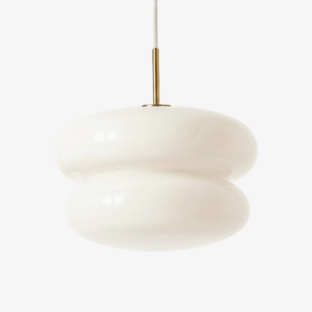 Orra Opaalglazen Hanglamp - Elegante Hanglamp met Dubbele Laag voor de Woonkamer HL1781