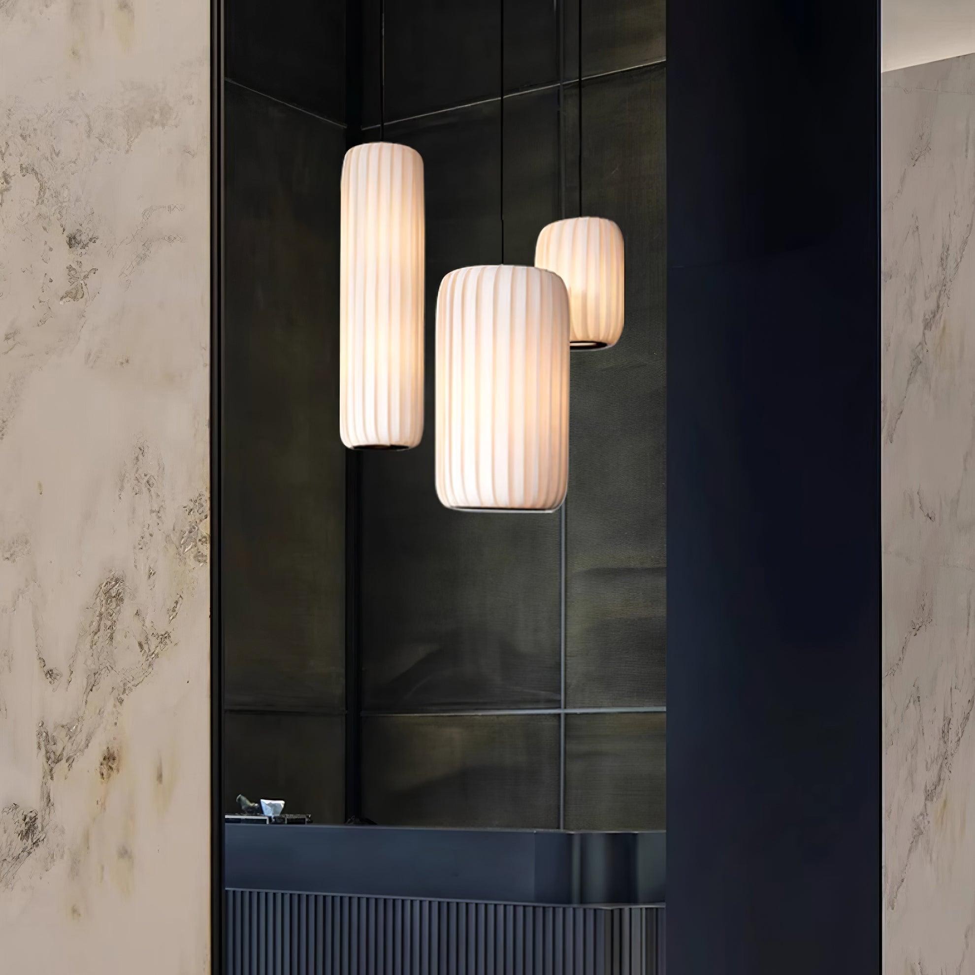 Scandinavische minimalistische stoffen hanglamp HL764