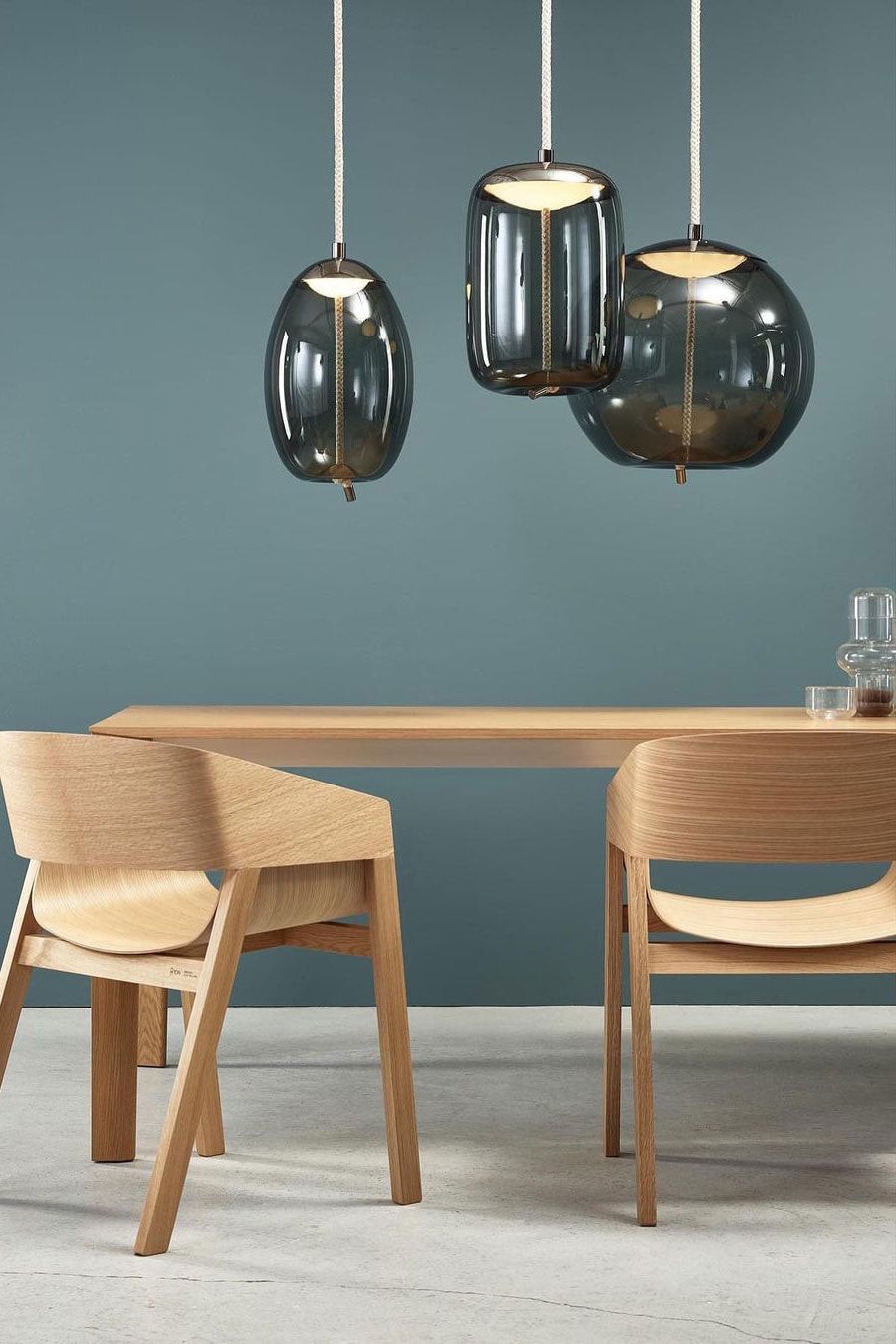 Moderne geblazen glazen hanglampen HL1198