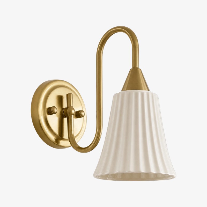 Celvane Franse vintage wandlamp - Elegant retro design nachtlampje voor slaapkamer en hal HL3604