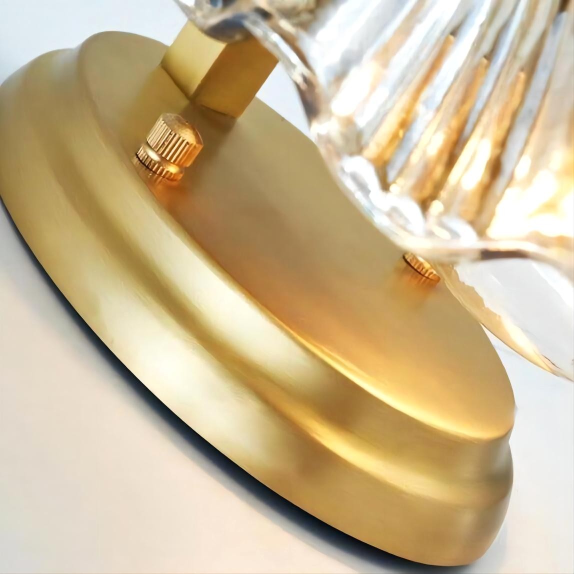 Moderne glazen design wandlamp in schelpvorm HL61