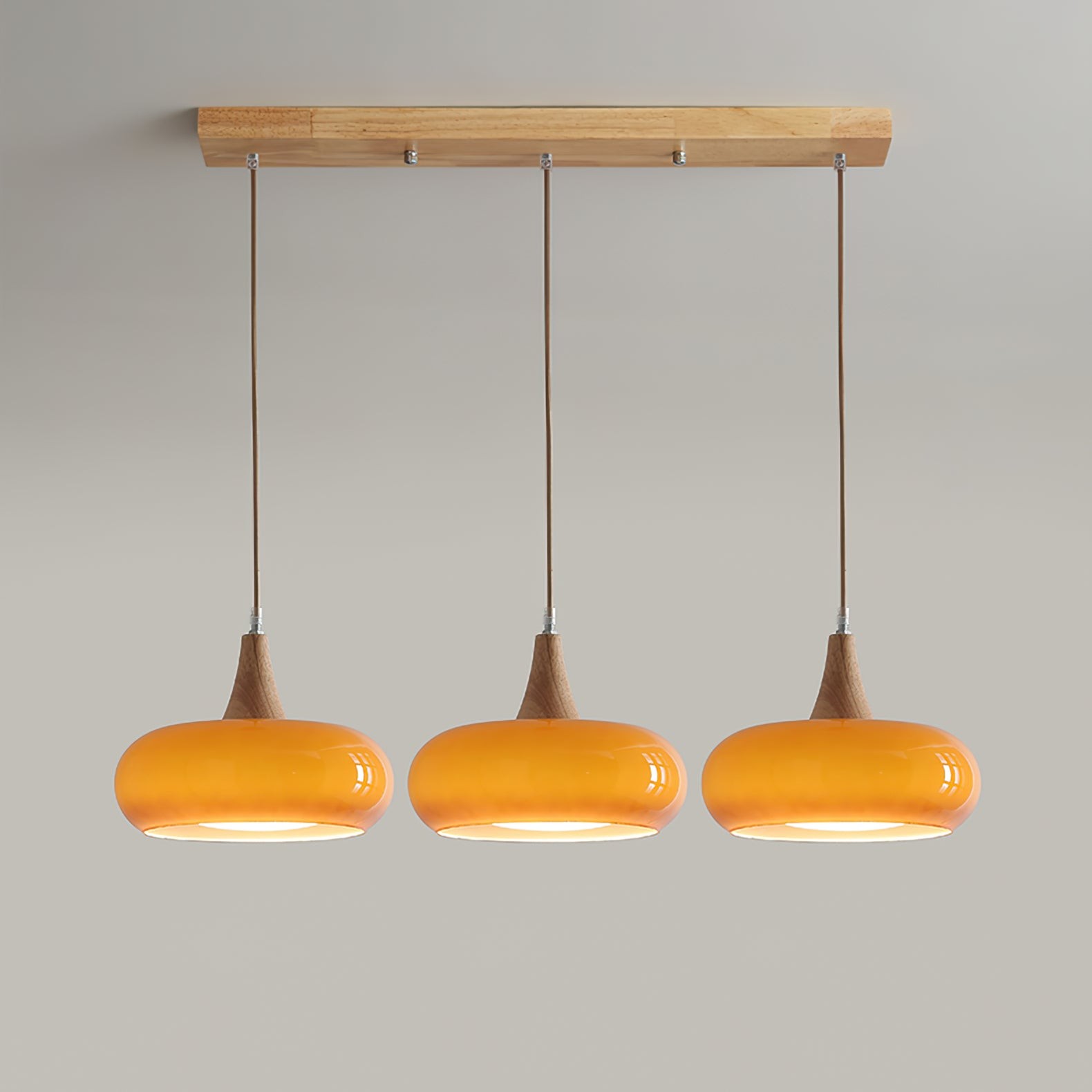 Bauhaus Design Oranje Schijf Hanglamp HL1055