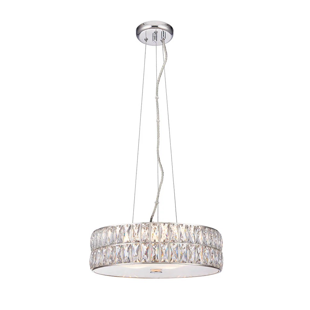 Geometrische kristallen hanglamp in Glomara-stijl - Glamoureus middelpunt voor de eetkamer HL2163