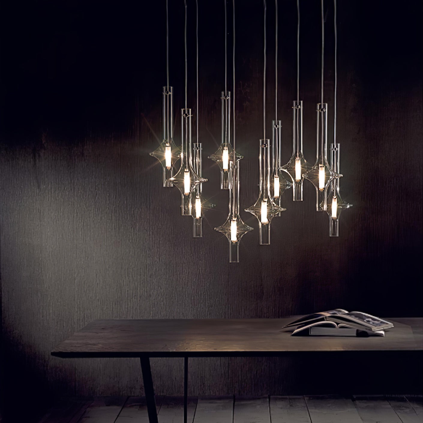 Moderne creatieve glazen buis hanglamp HL827