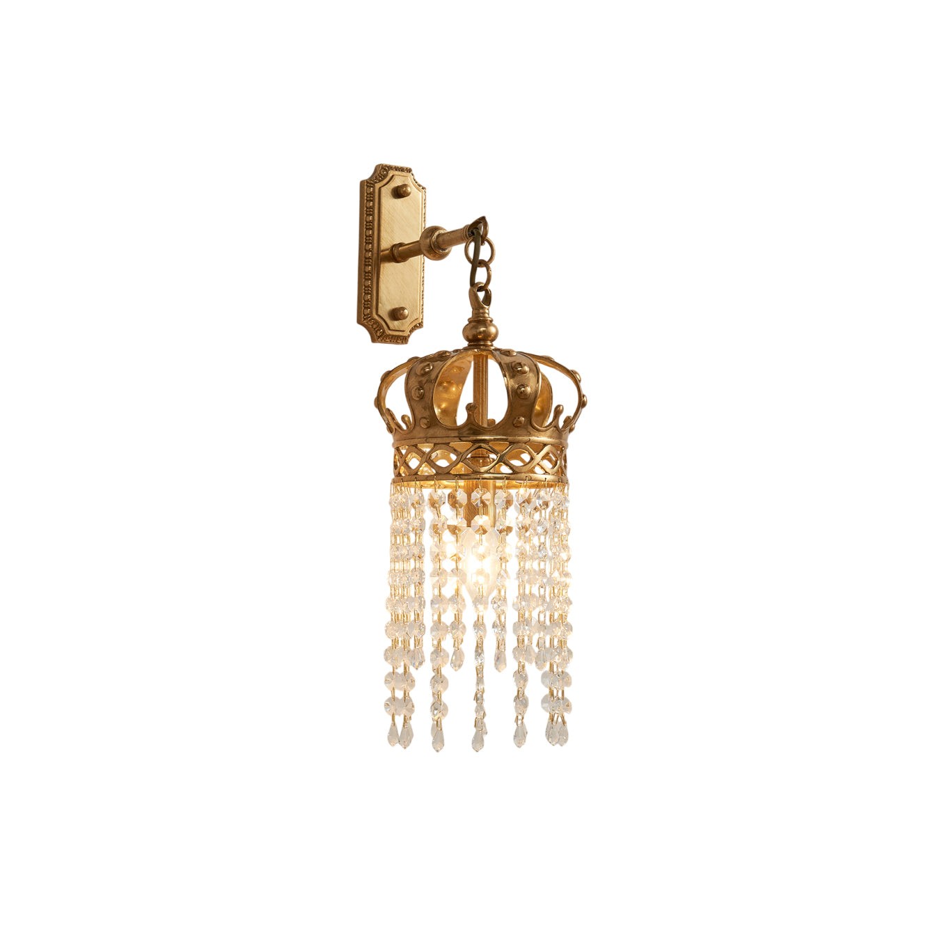 Timon messing kroon wandlamp HL3298