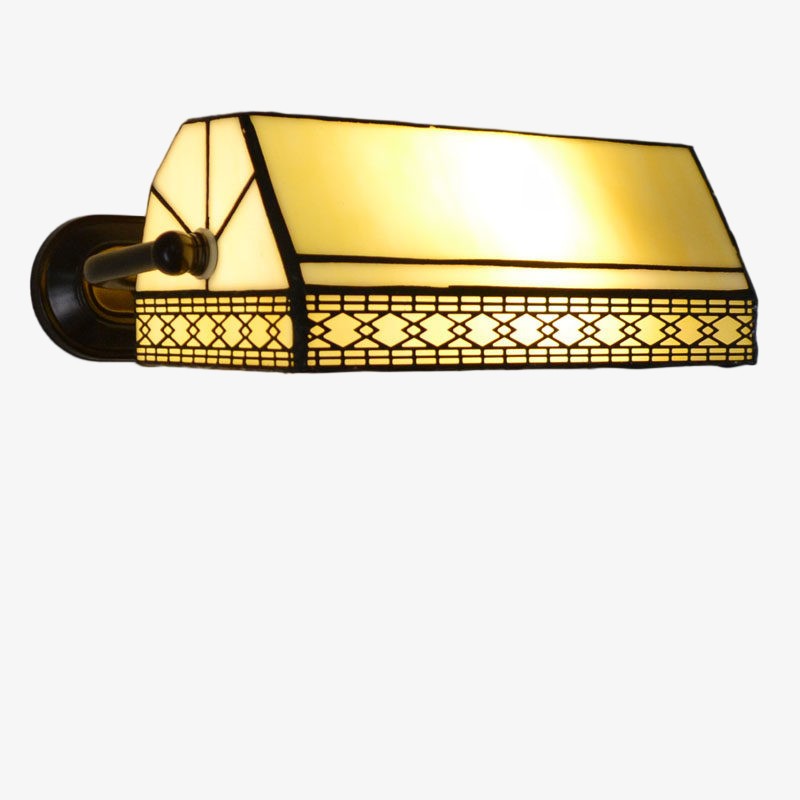 TF Tivanny Wandlamp met bloemenmotief en glas-in-lood - Tiffany-geïnspireerde wandlamp voor slaapkamer of hal HL3546