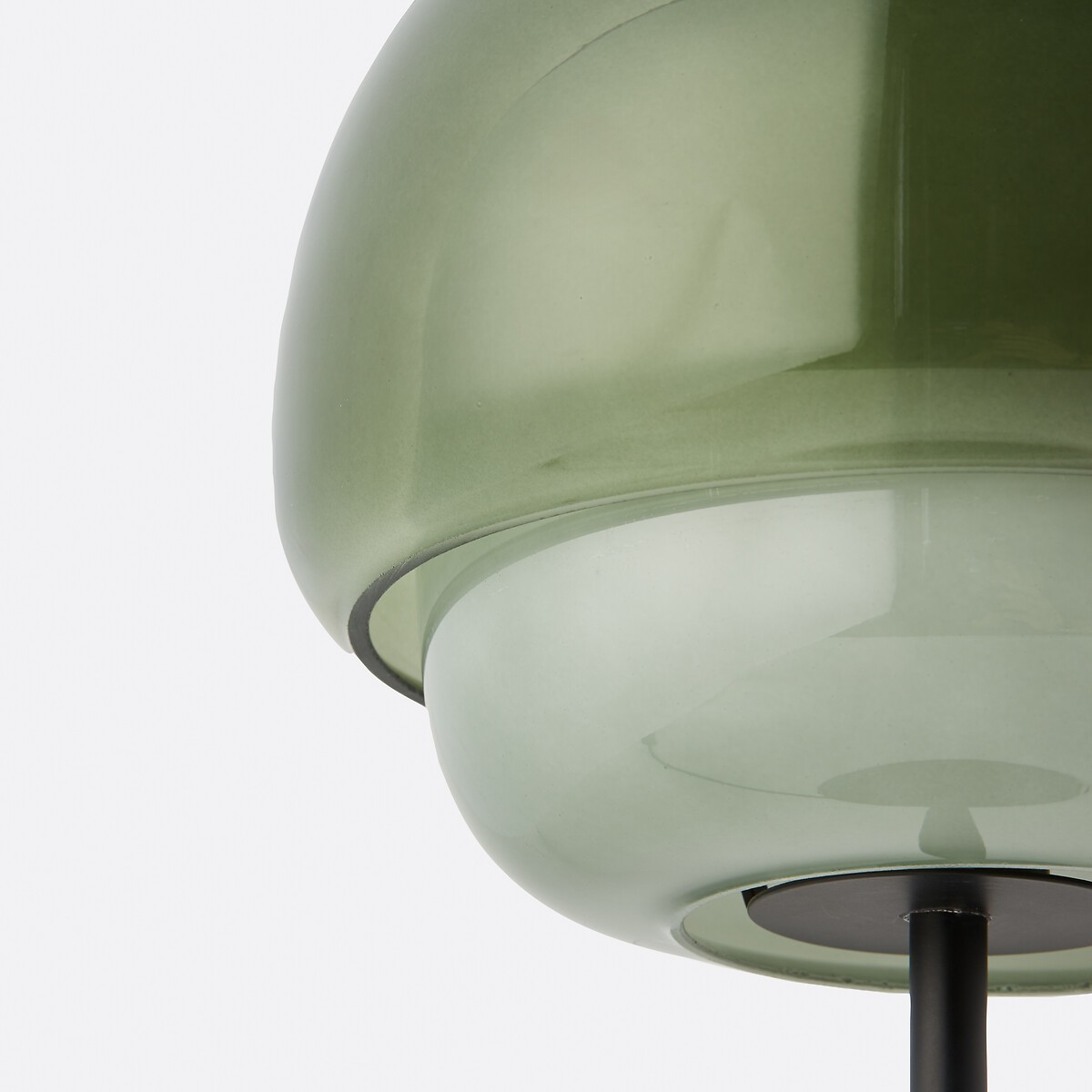 Clinco Dome Tafellamp van Gekleurd Glas - Retro Paddenstoelvormige Nachtlamp voor de Slaapkamer HL1095