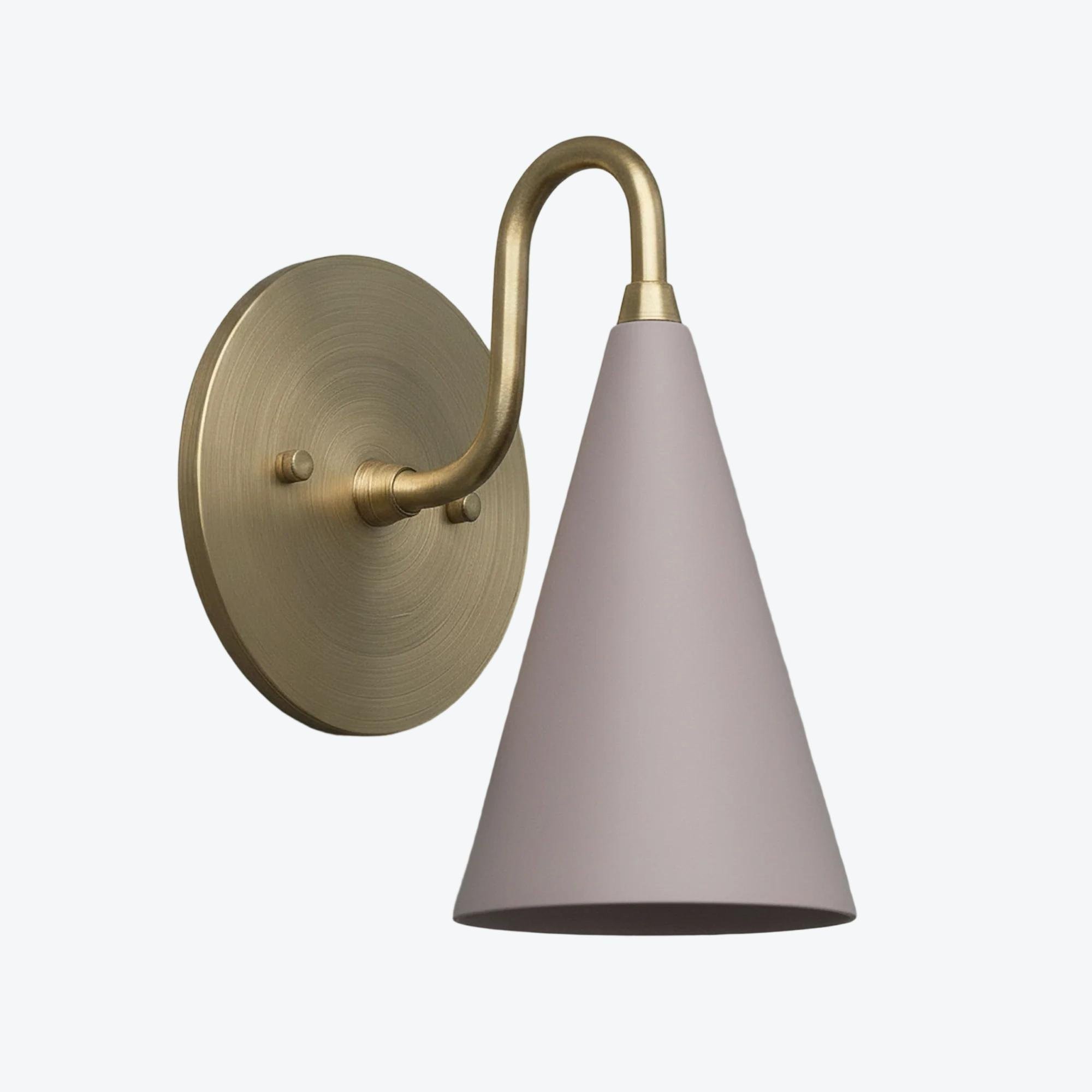 Curva metalen kegelvormige wandlamp - Vintage messing wandlamp voor hal of trappenhuis HL1967