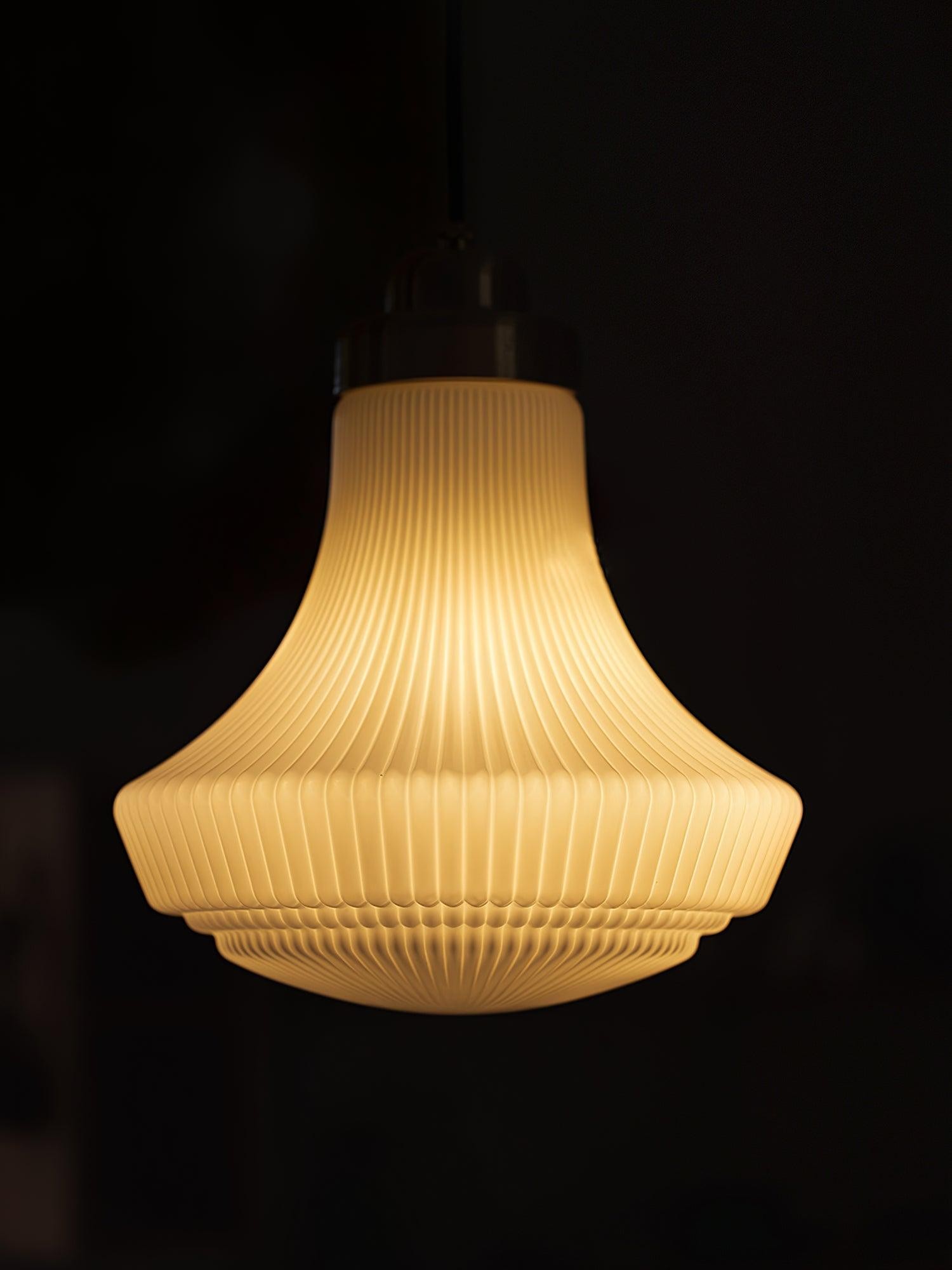 Klassieke messing albasten glazen hanglamp HL746
