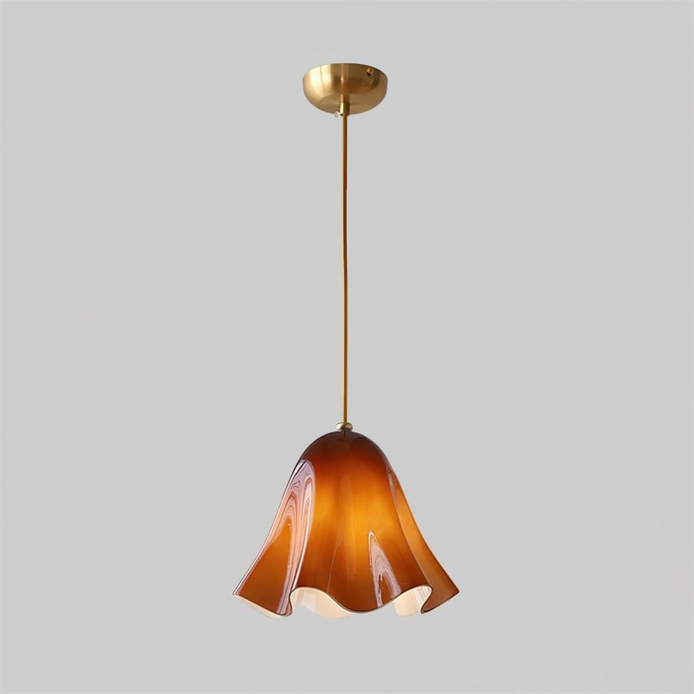 Bellina Artistieke Glazen Hanglamp - Moderne Bloei Geïnspireerde Hangende Plafondlamp HL1641