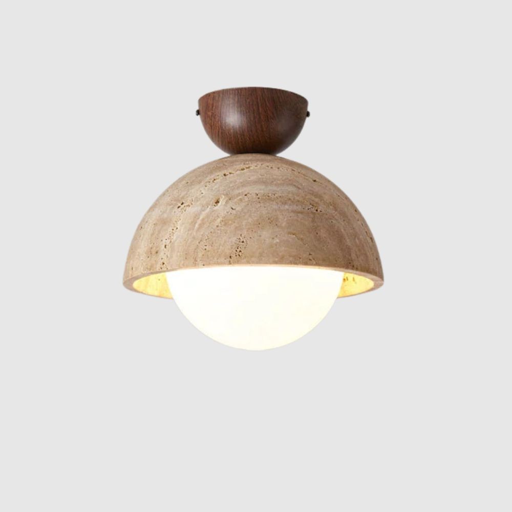 Japanse houten omgekeerde plafondlamp HL884