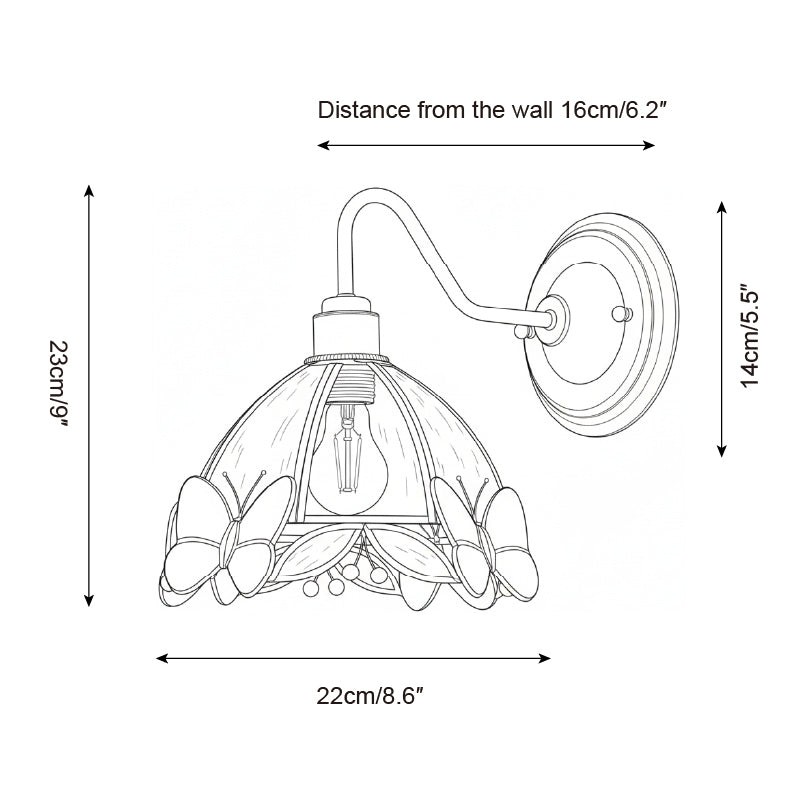 Vlinder Juweel Wandlamp HL2793