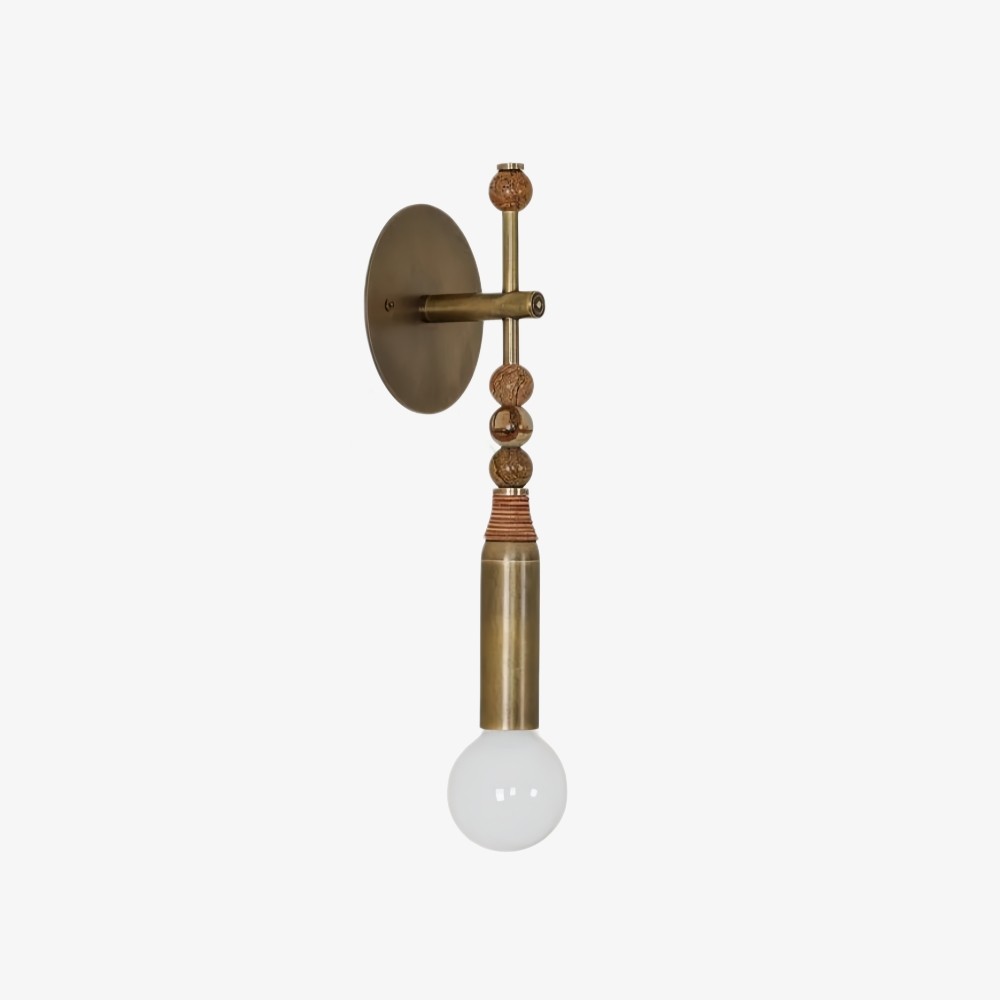 Dotmelle Moderne Wandlamp - Artistieke wandlamp van marmer en messing voor slaapkamer of hal HL2540