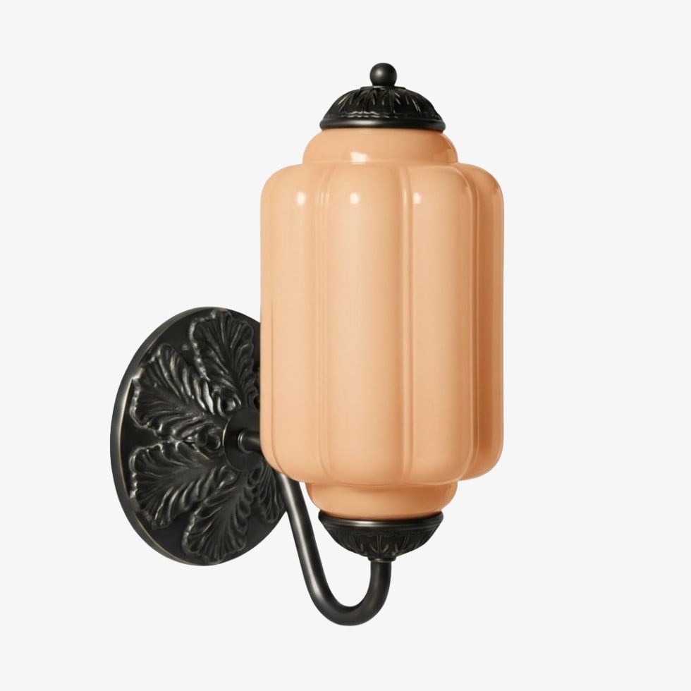 Eloise Messing Wandlamp – Elegante Melkglas Vintage Verlichting HL1652