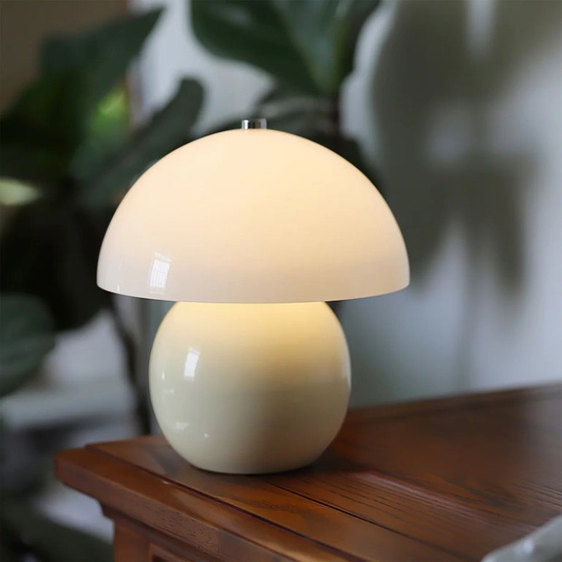 Retro Paddenstoel Keramische Tafellamp HL287