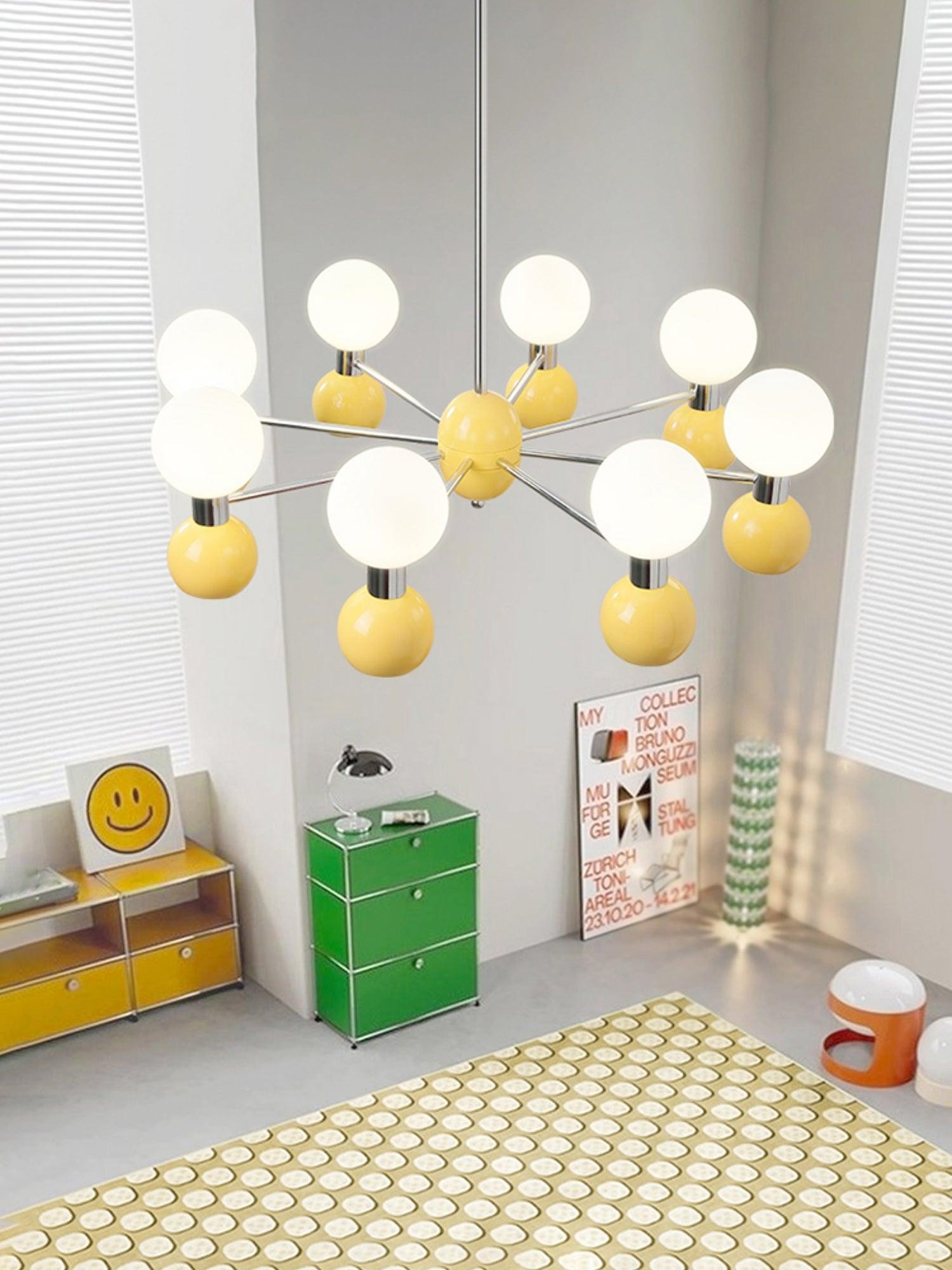 Moderne minimalistische metalen kroonluchter met meerdere koppen HL855