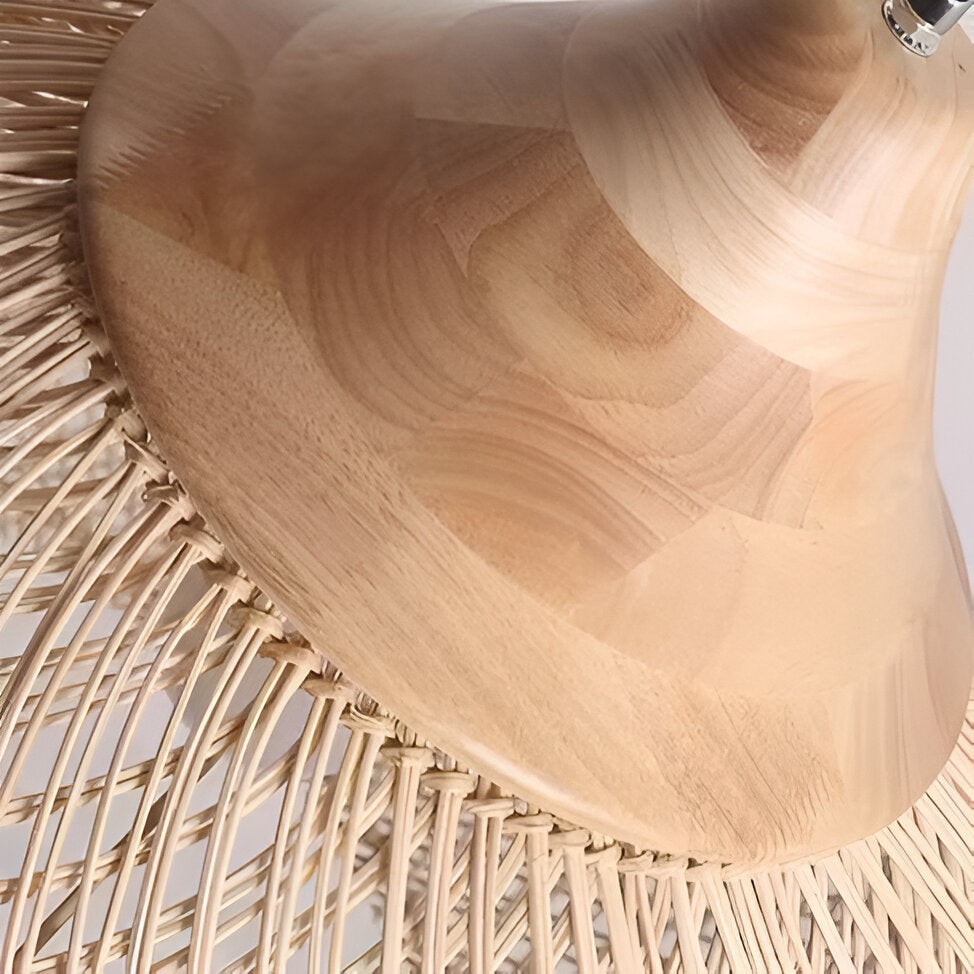 Retro Boheemse hanglamp van rotan HL3389