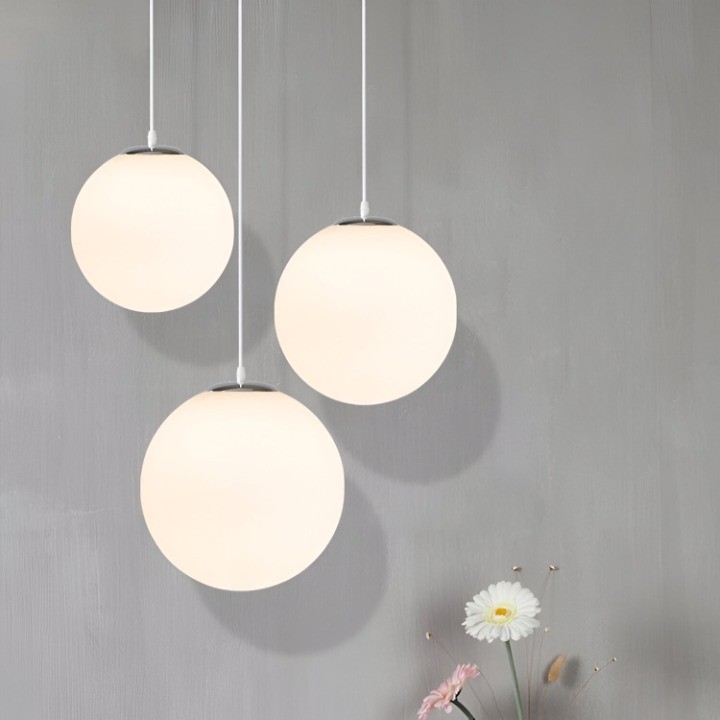Nordic Globe Melkachtig Glazen Hanglamp HL1314