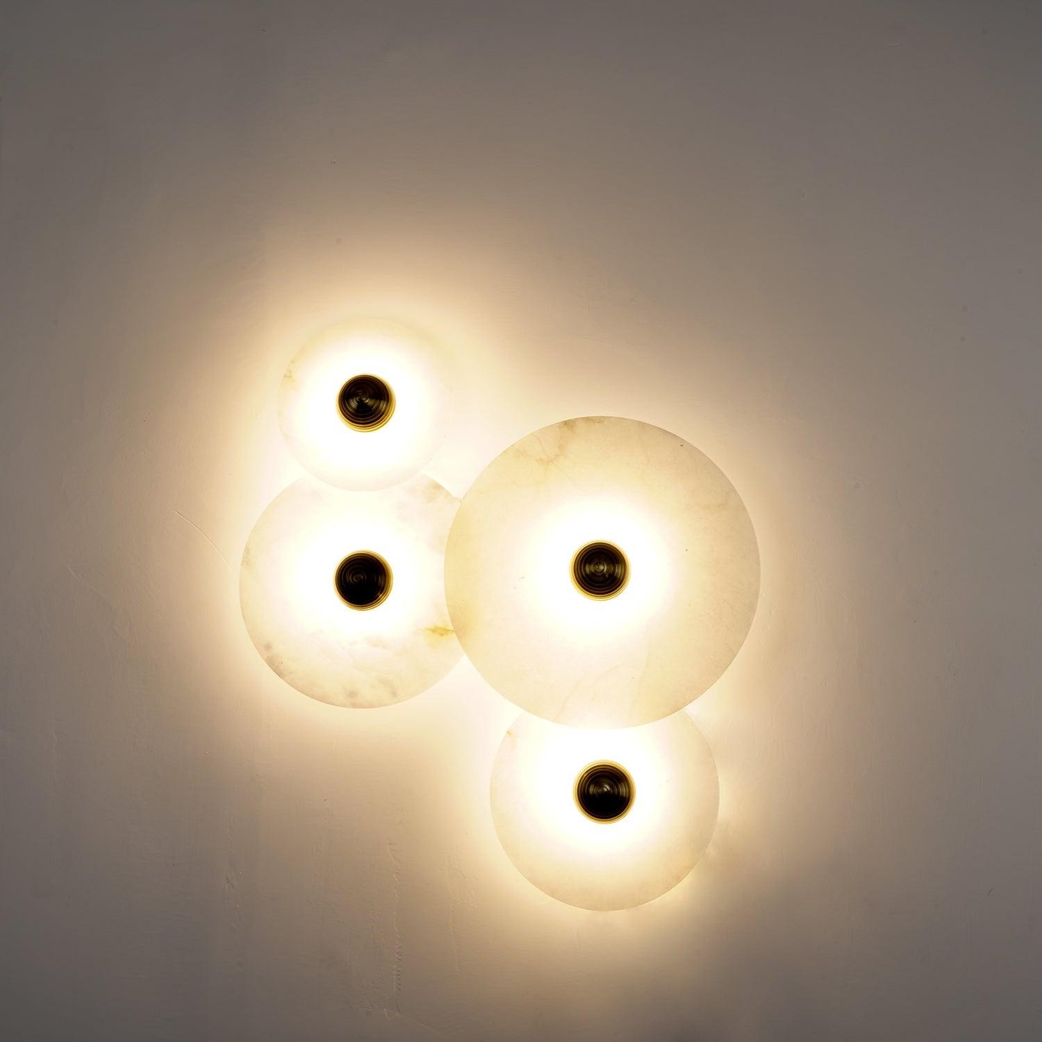 Creatieve marmeren ronde wandlamp HL717
