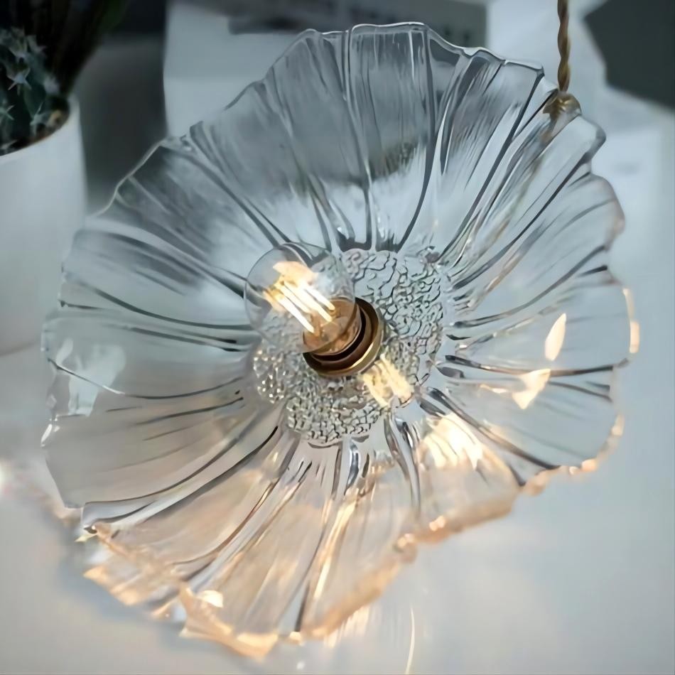 Moderne kunst bloem vorm keuken glazen hanglamp HL46