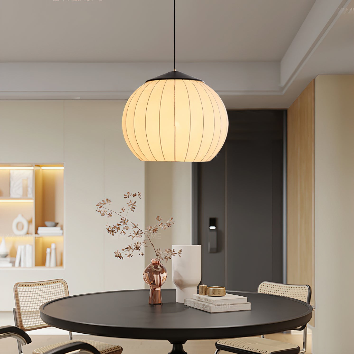 Japanse stijl stoffen lantaarn hanglamp HL547