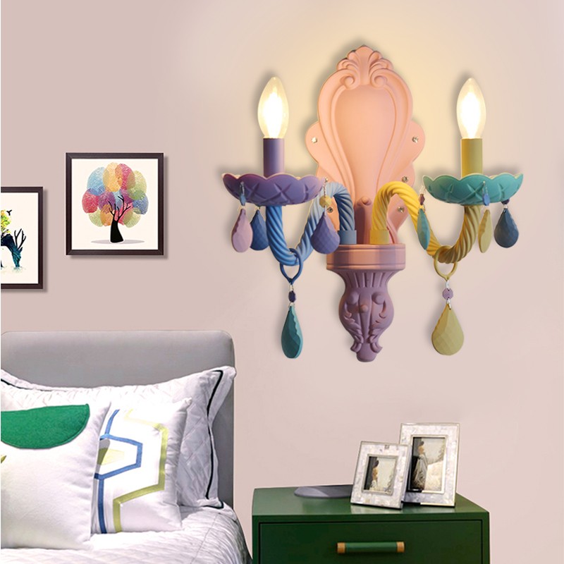 Kinderkamer Macaron Wandlamp