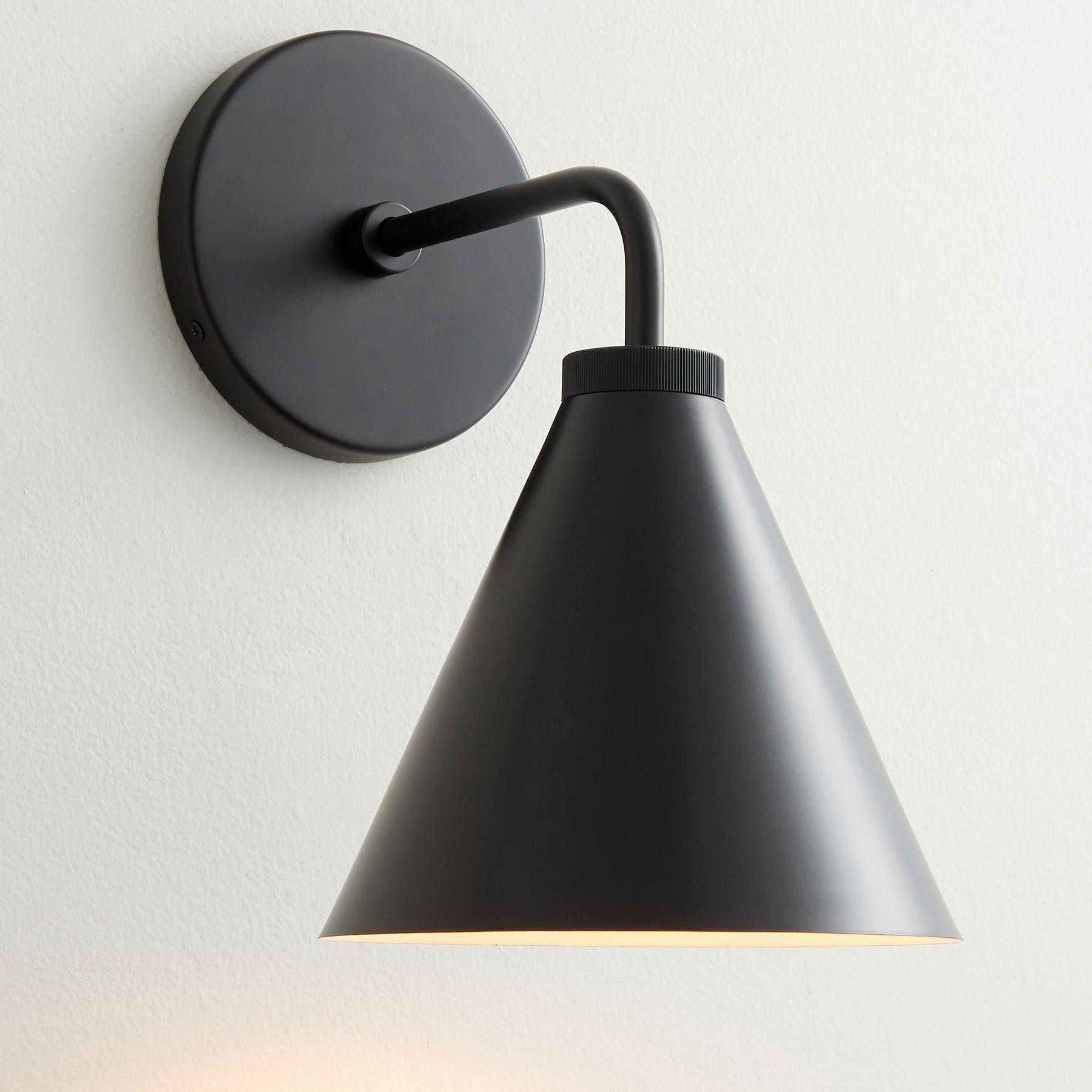 Retro metalen kegelvormige wandlamp HL969