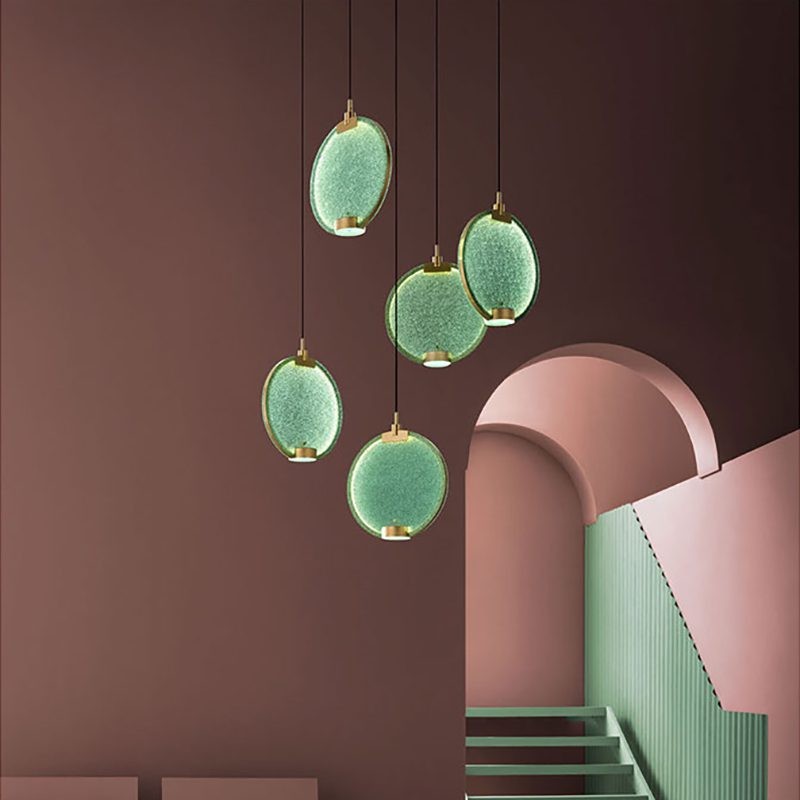 Horo hanglamp met messing frame HL1210