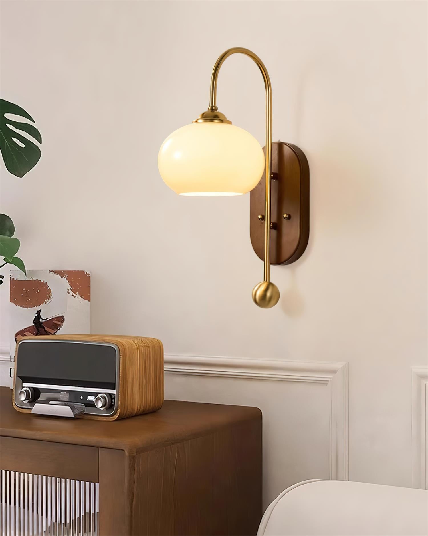 Amerikaanse Retro Bolvormige Wandlamp HL559