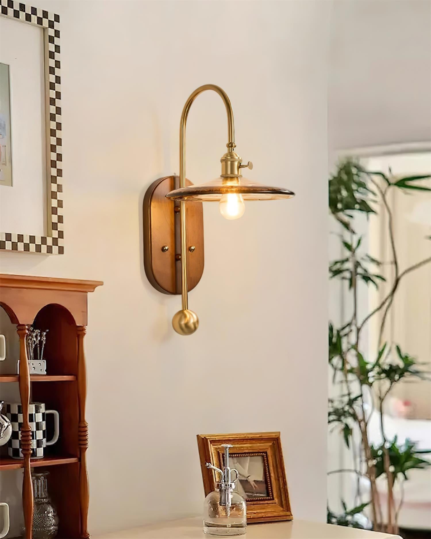 Amerikaanse Retro Bolvormige Wandlamp HL559