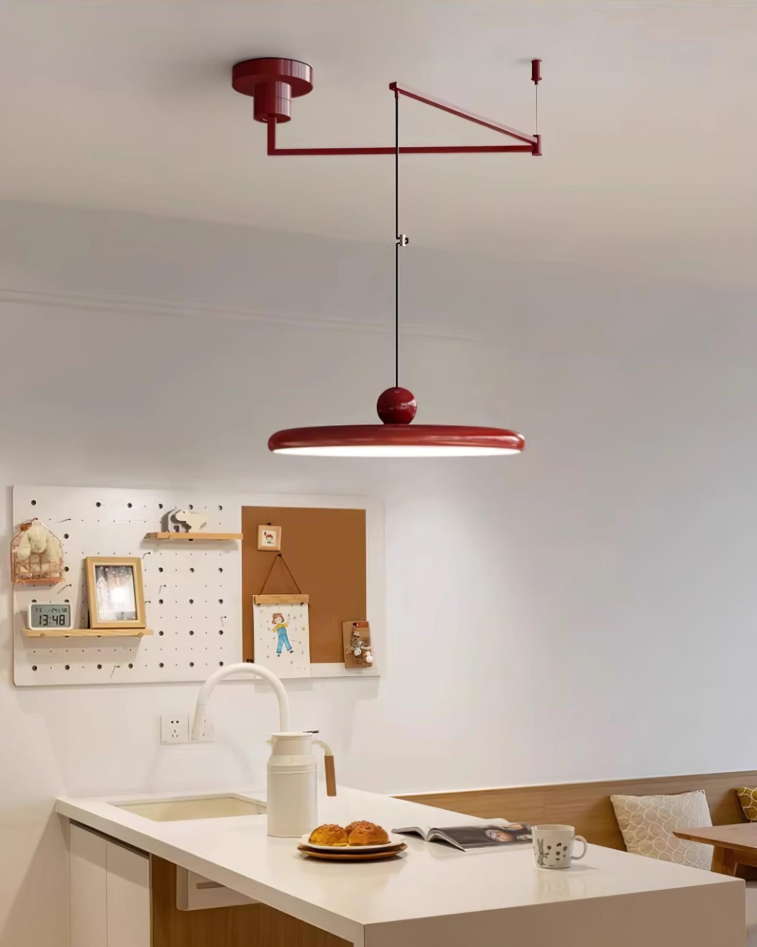 Eenvoudige moderne verstelbare hanglamp met zwenkarm HL885