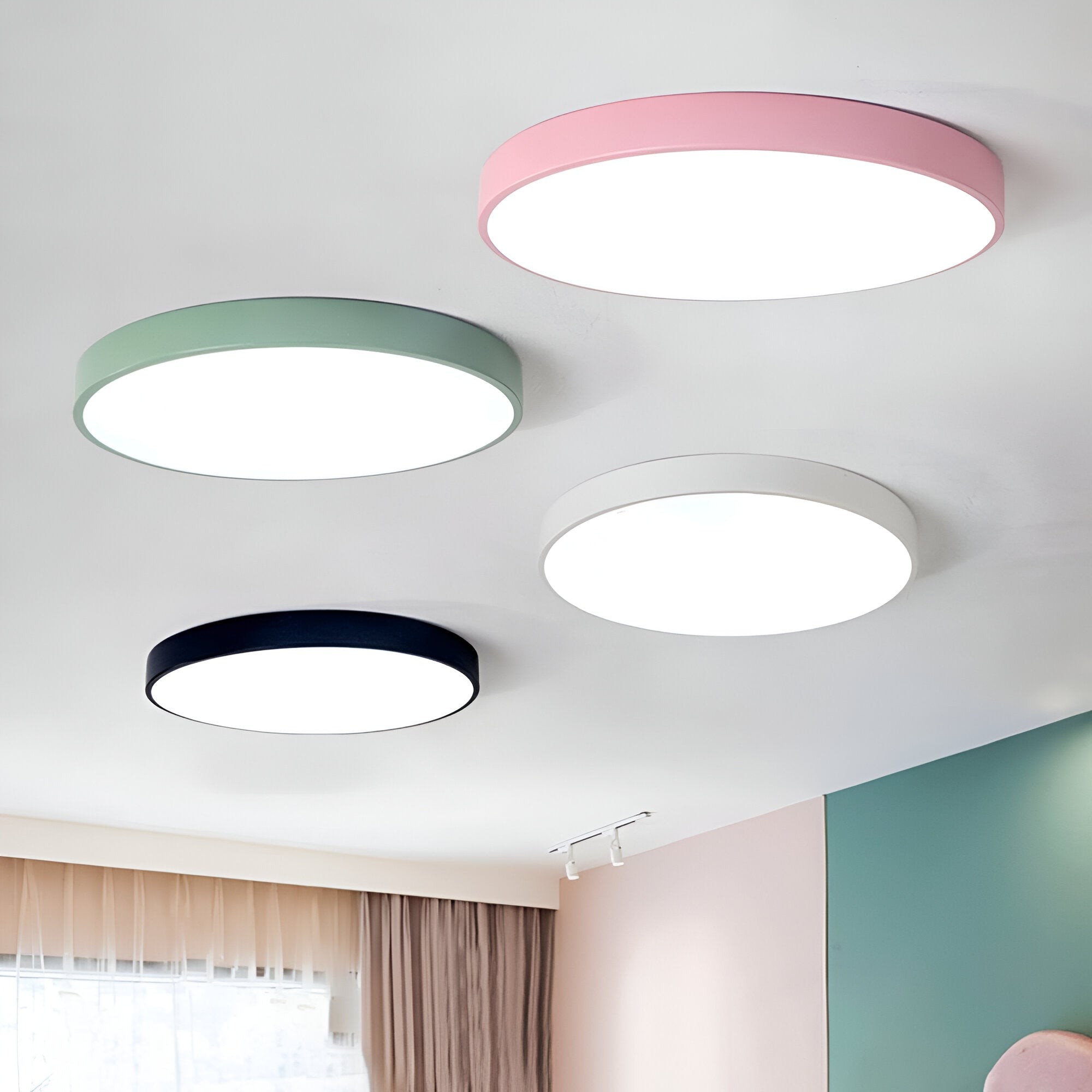 Nordic Macaron Ronde LED Plafondlamp HL1291