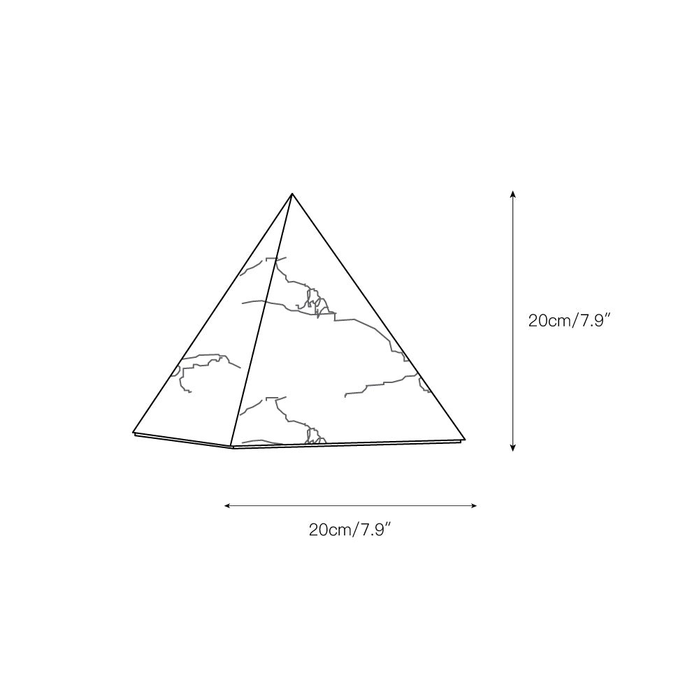 Albasten piramide tafellamp HL2981