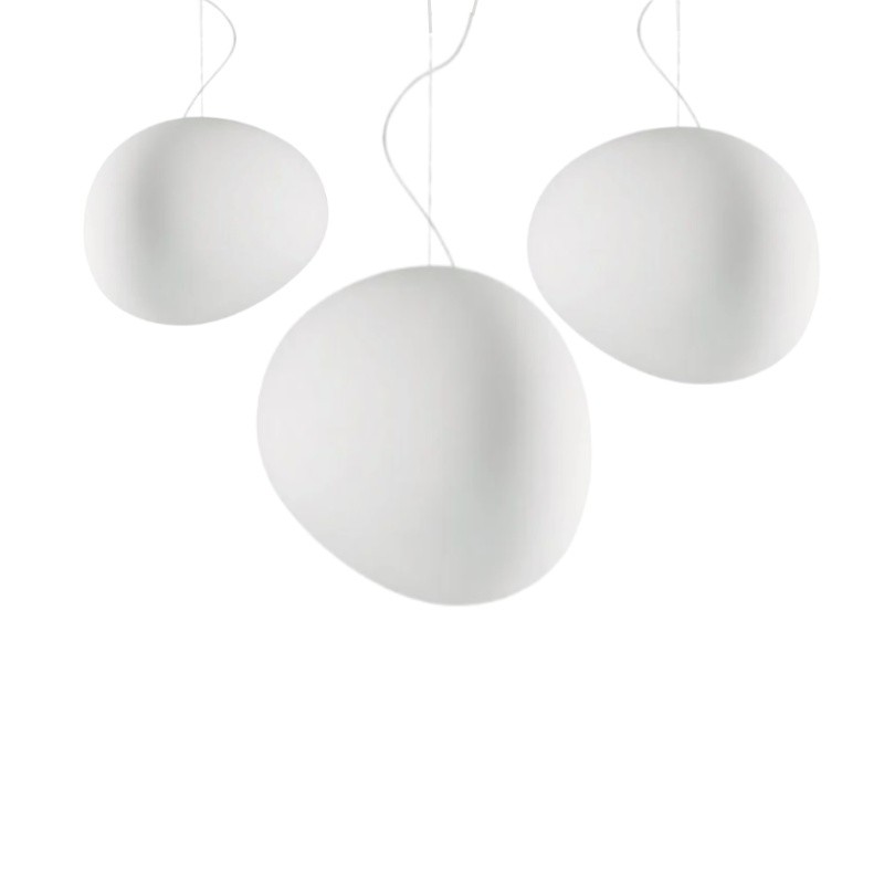 Art Deco Stonea Melkglazen Hanglamp