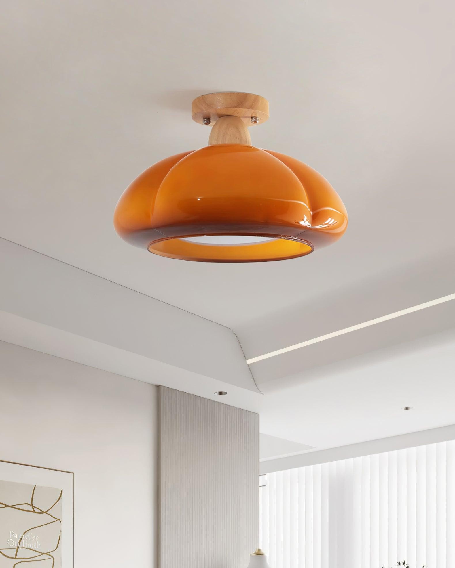 Pompoen Glazen Plafondlamp Voor Keuken HL493