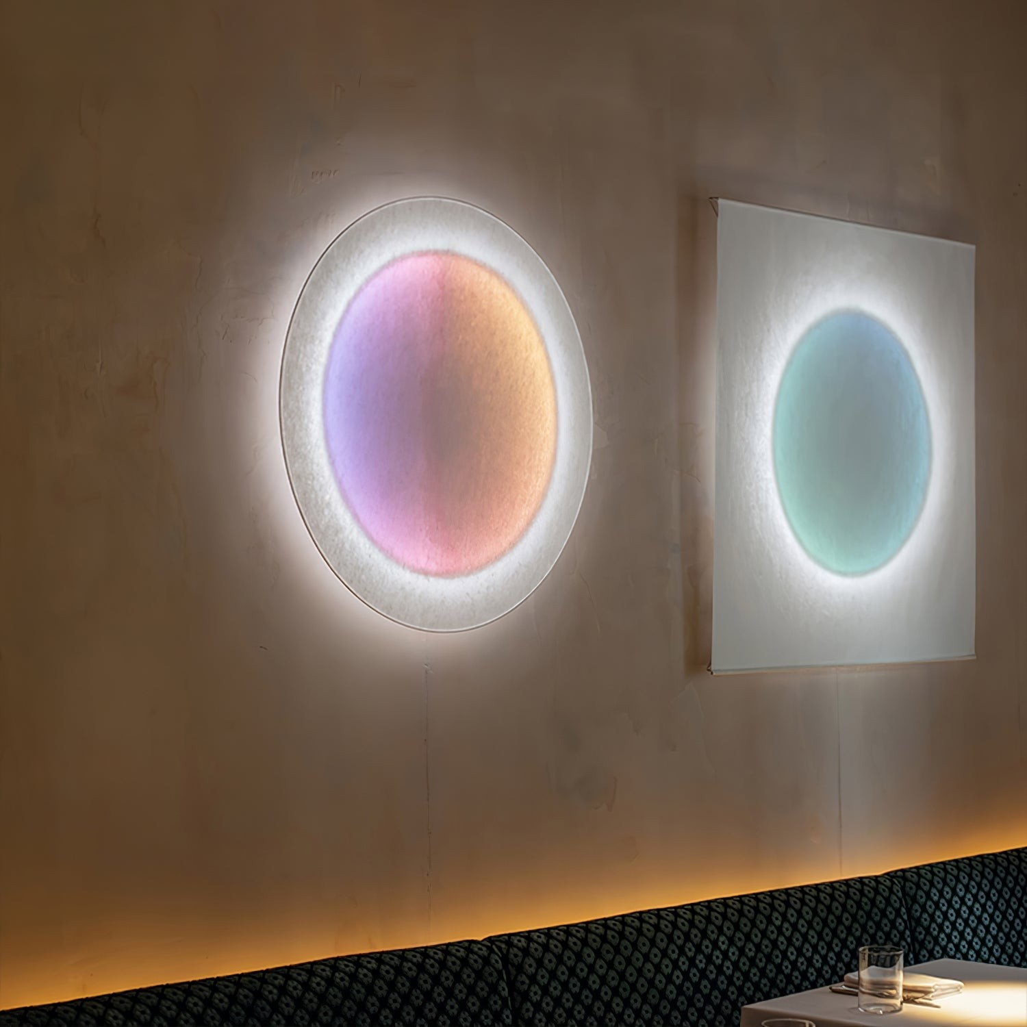 Moderne eenvoudige plug-in ronde wandlamp HL949
