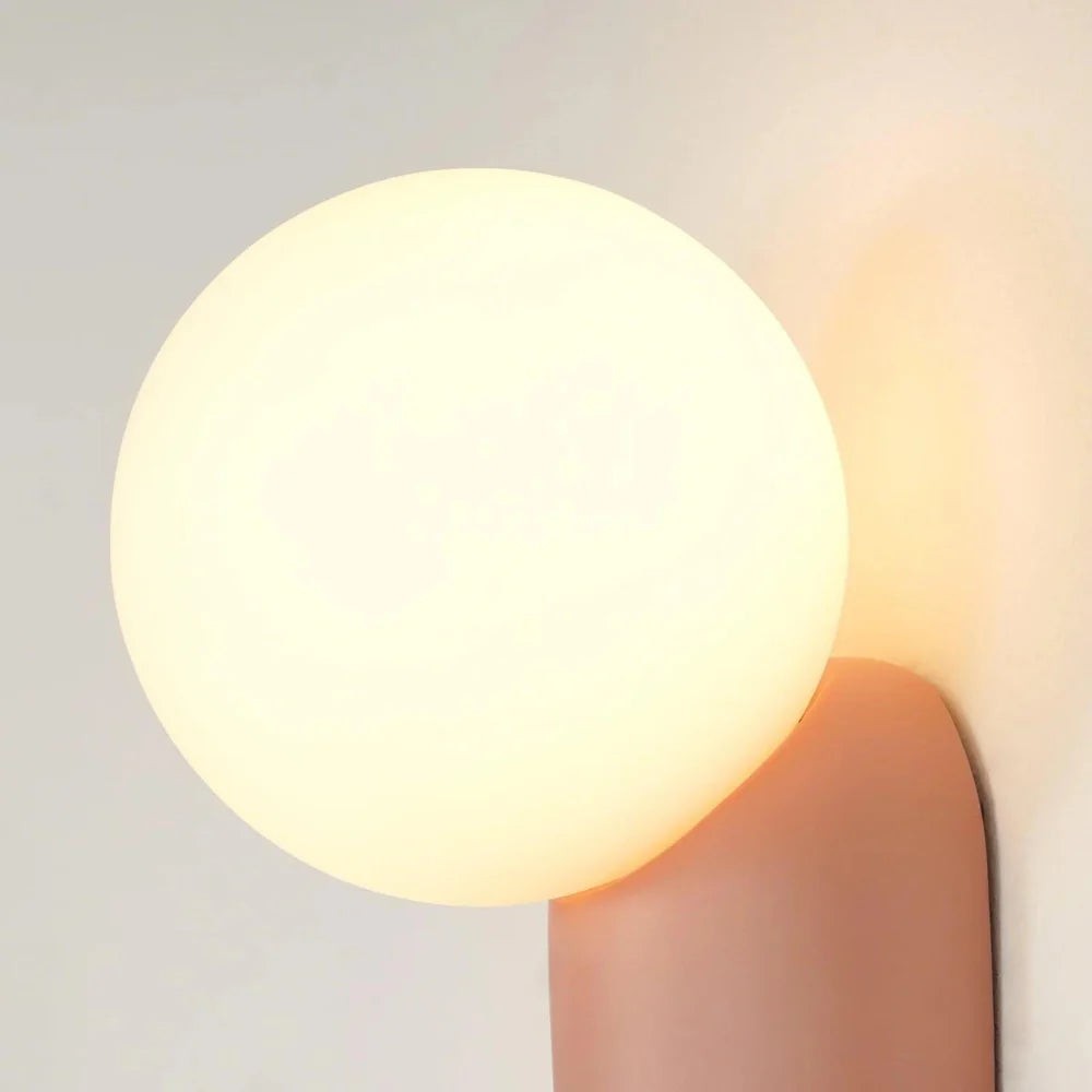 Luma Nordic glazen bolvormige wandlamp HL3337