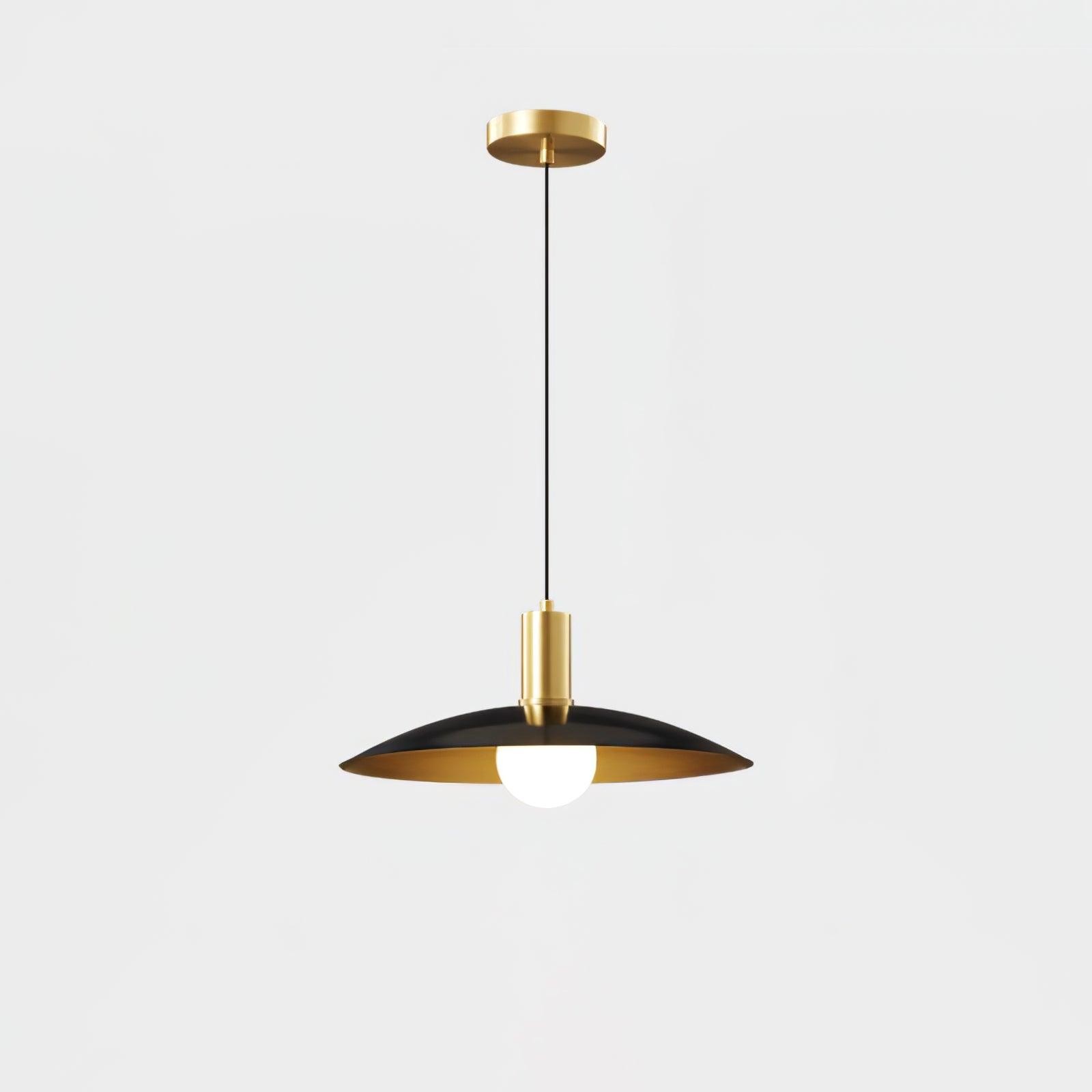 Messing uitlopende hanglamp HL392