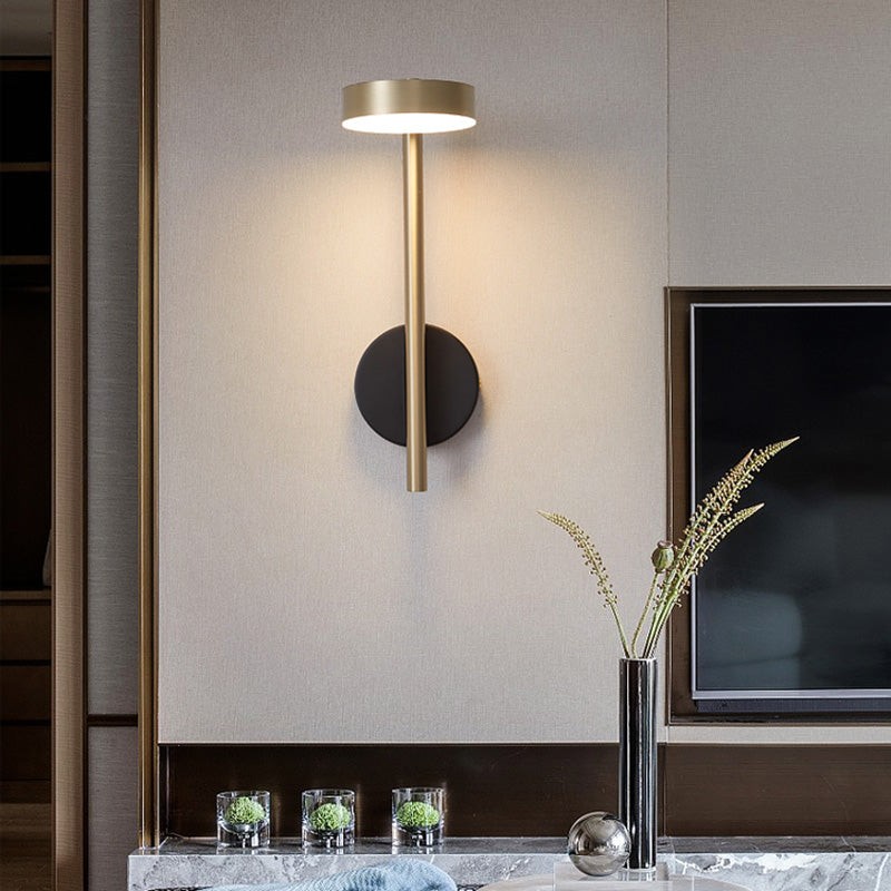 Italiaanse eenvoudige ronde metalen wandlamp HL453