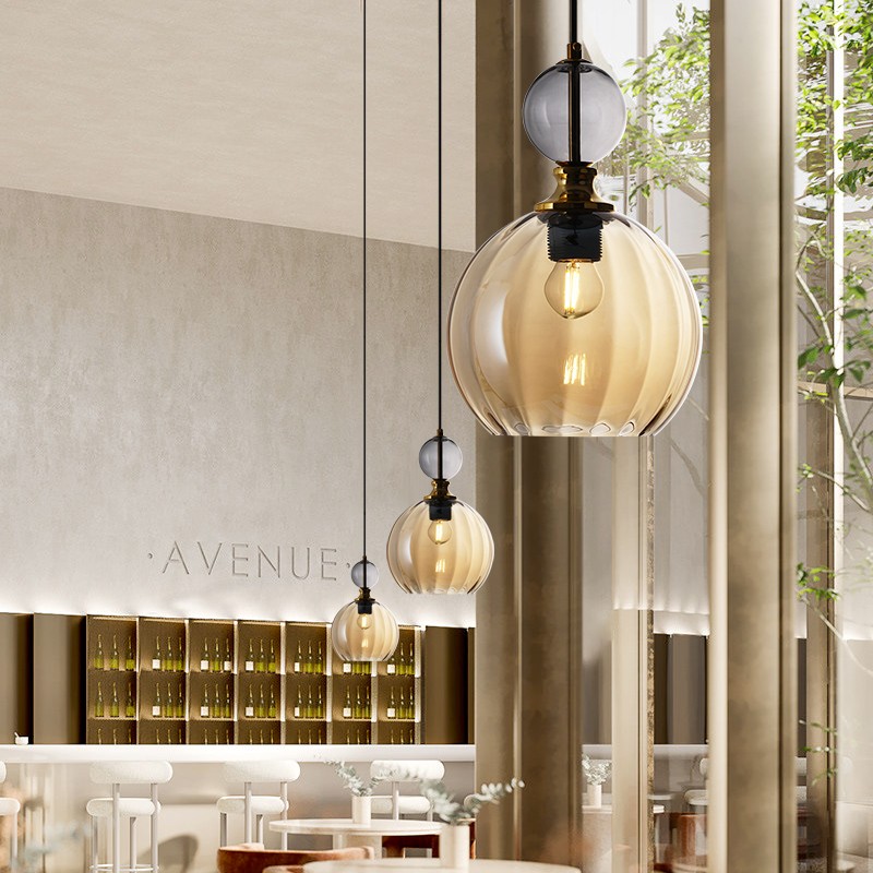 Macaron Glazen Bol Hanglamp Slaapkamer HL69