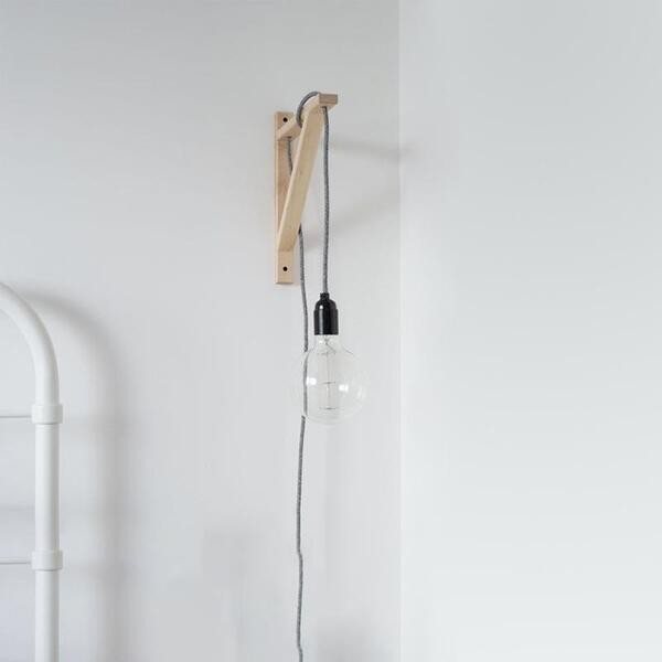 Minimalistische Houten Kooi Wandlamp HL56