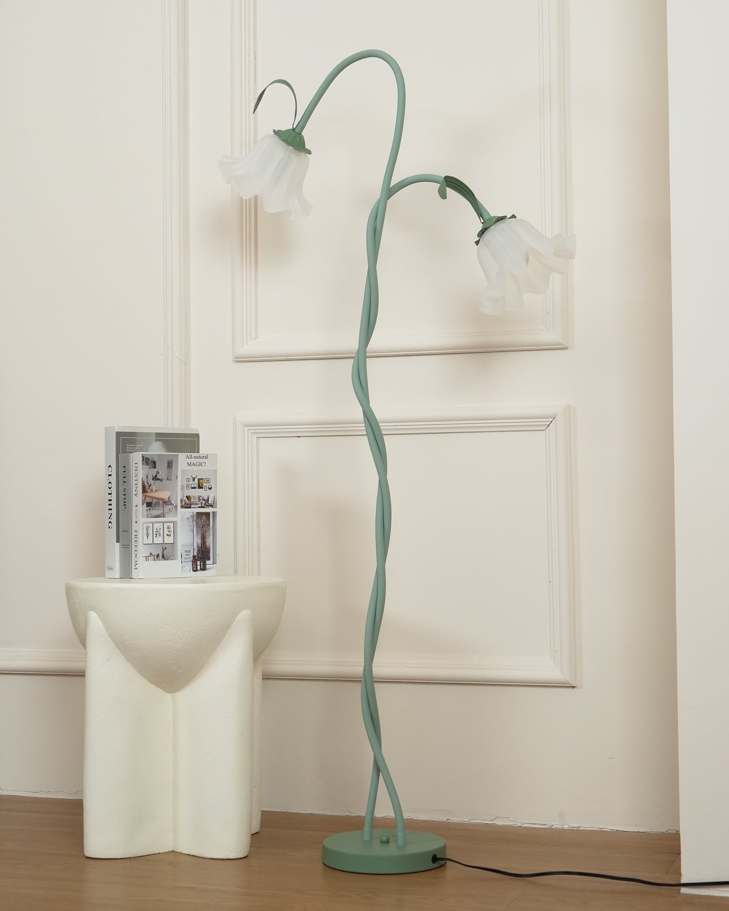 Creatieve multi-kops wikkelbloemvormige vloerlamp HL403