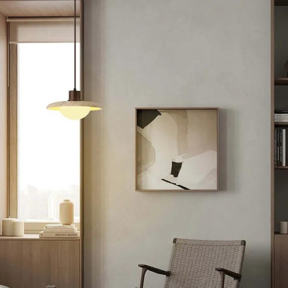 De Travertine Shining Rock hanglamp HL3423