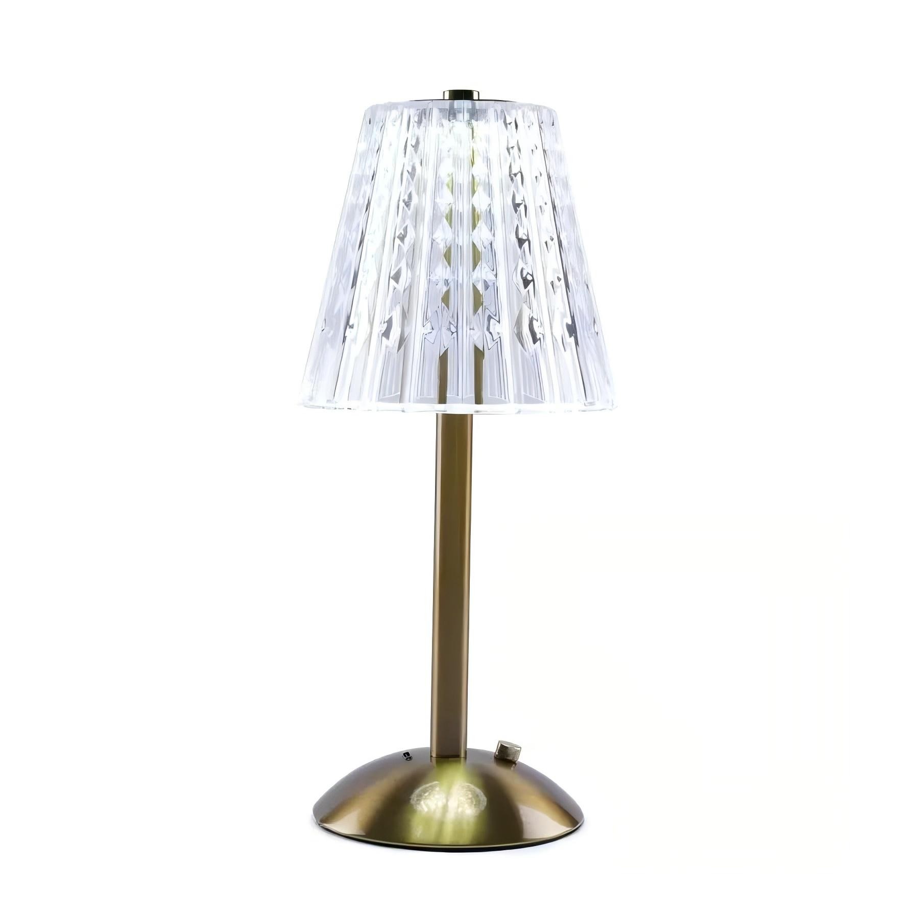 Luxe messing design draadloze tafellamp HL307