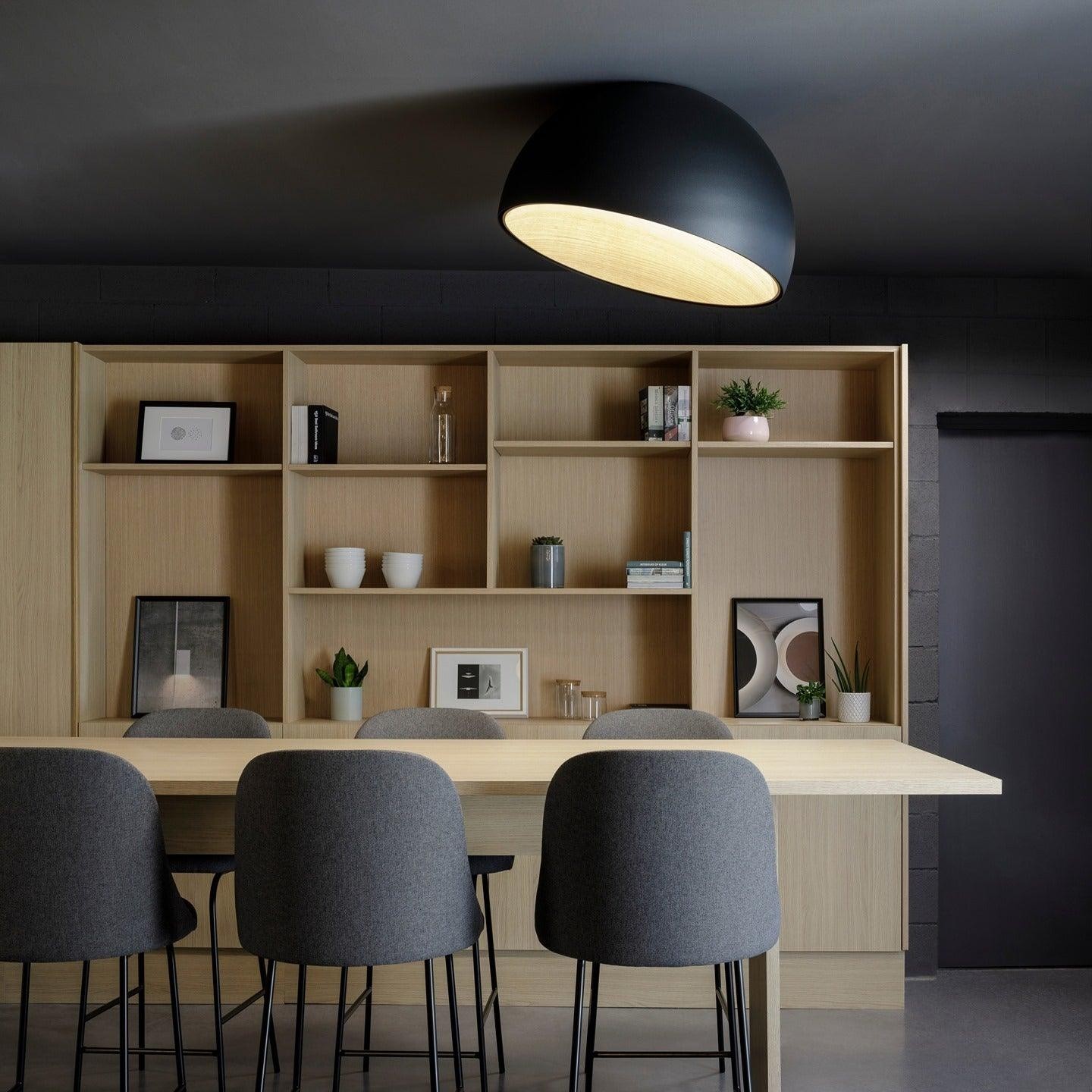 Eenvoudige moderne Scandinavische LED-plafondlamp in eierschaalvorm HL456
