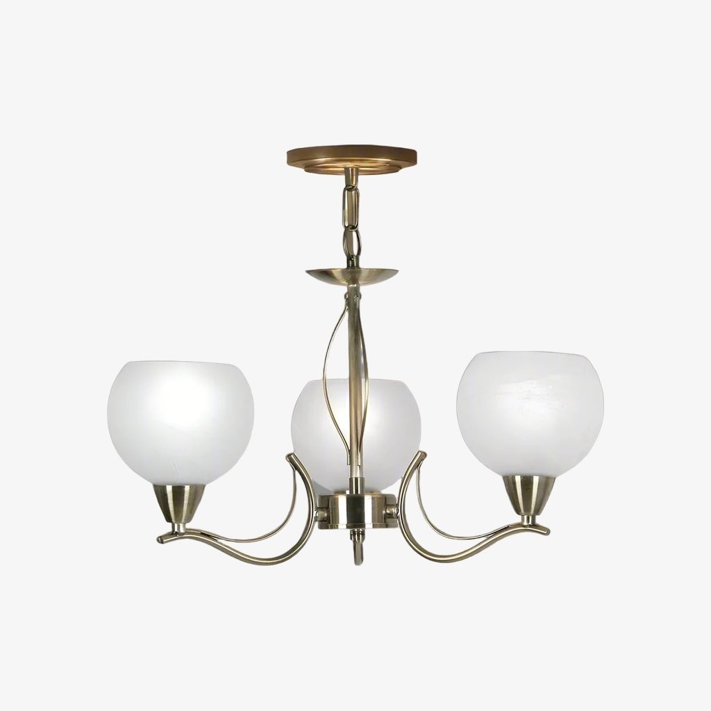 Armicora Antieke Kroonluchter met Meerdere Lampen - Elegante Metalen Afwerking voor Eetkamers of Woonkamers HL2135