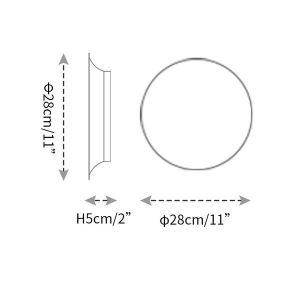Design Puck Wall Art Wandlamp Rond
