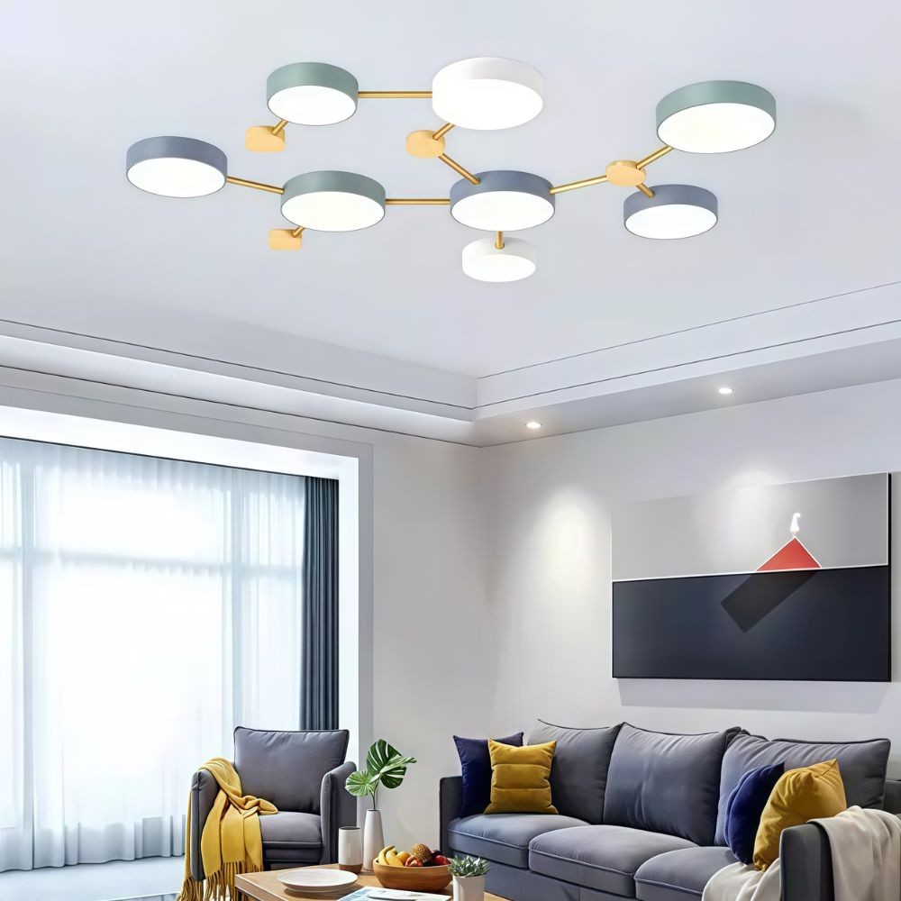 Nordic ronde LED plafondlamp - houten taklamp voor slaapkamer HL1347
