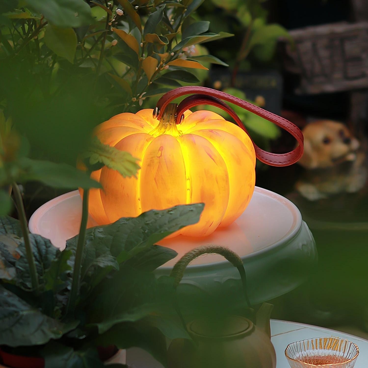 Pompoen Draagbare Tafellamp Voor Halloween Decoraties Buiten HL86